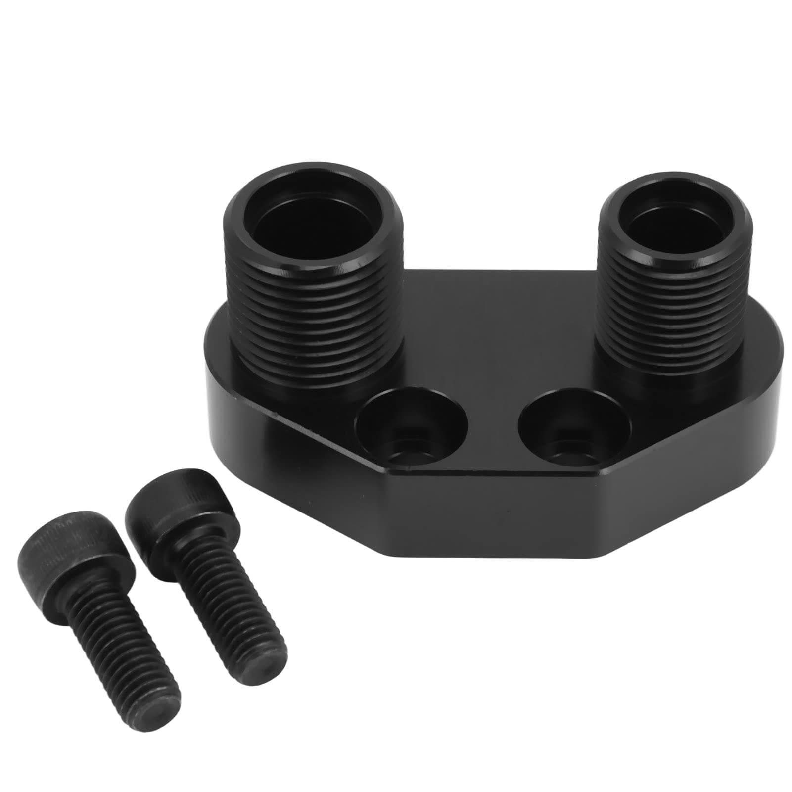 Air Conditioning Manifold Fitting Kit AC Fitting Kit Car Accessories Metal for SD7 Compressor Black