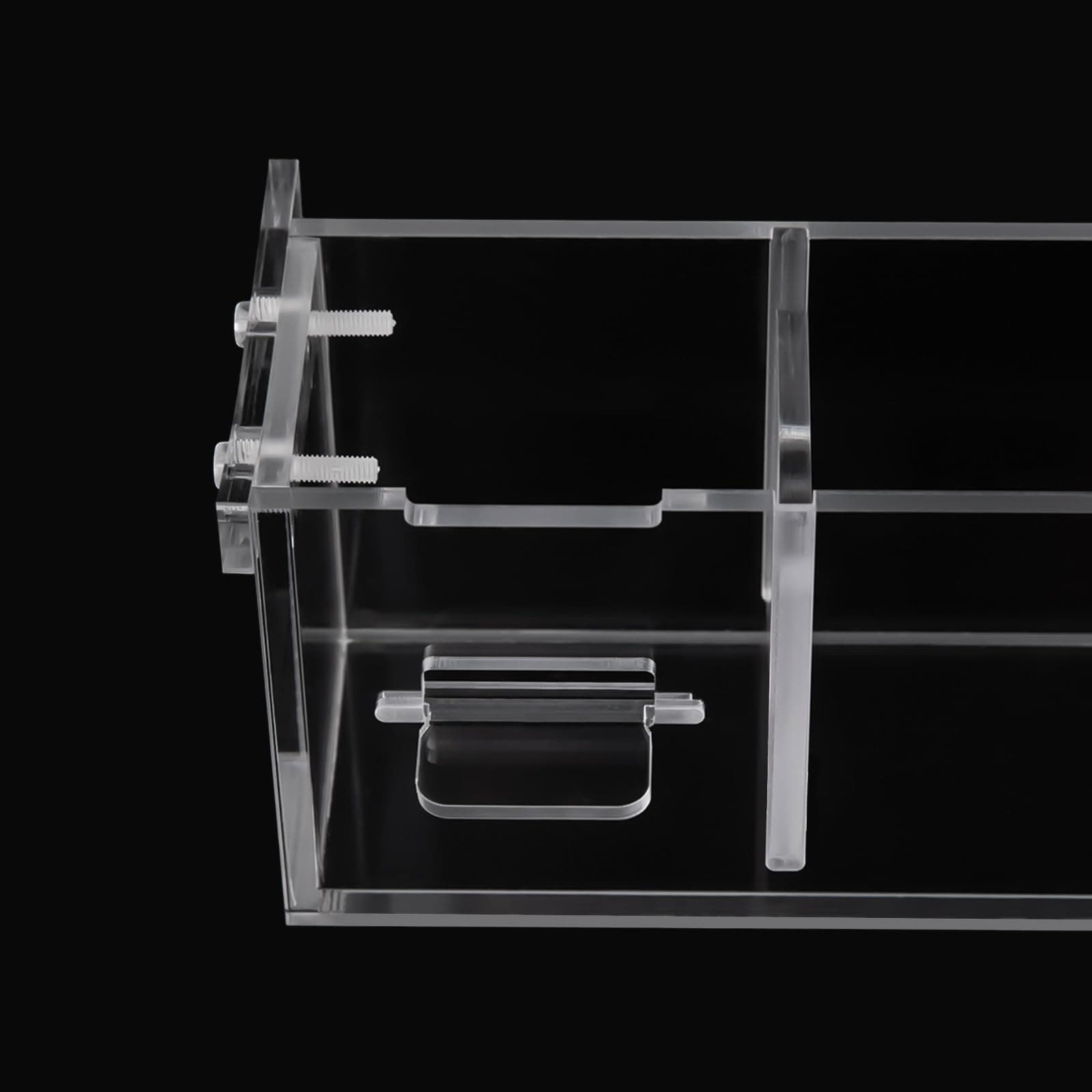 Transparent Acrylic Fish Tank Filter Box - Hanging 6 Boxes Aquarium Filter for Fish Bowl (6 Grides)