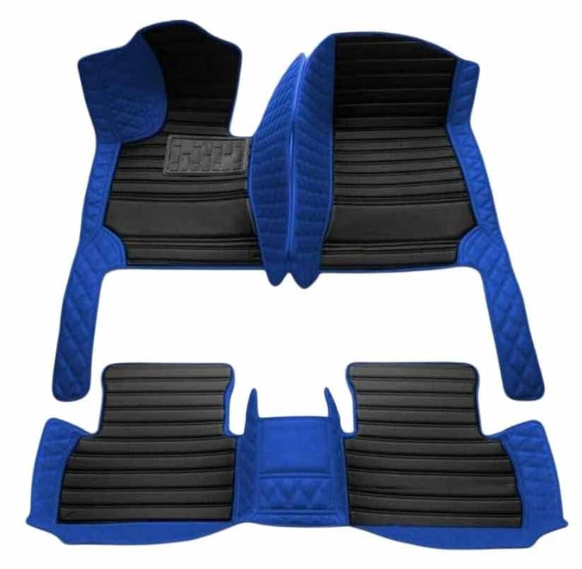 Custom Personalized Floor Mats ,Luxury Full Coverage All Weather Car Floor Mats,Anti-Slip Leather Car Mat Set ,Custom Floor Mat, for 99% of Cars, Trucks & SUV. (black1)