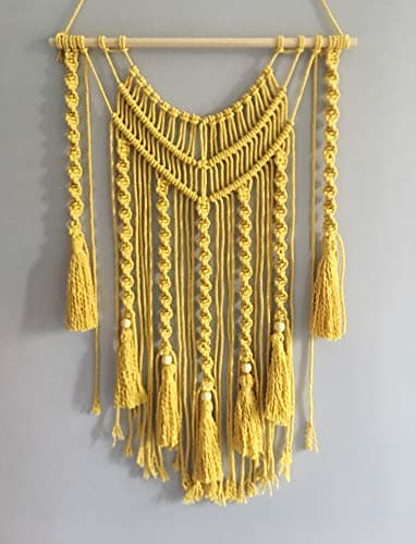 Youngeast Handmade Boho Macrame Wall Hanging Home Décor,15.7 x 24.5 Inches