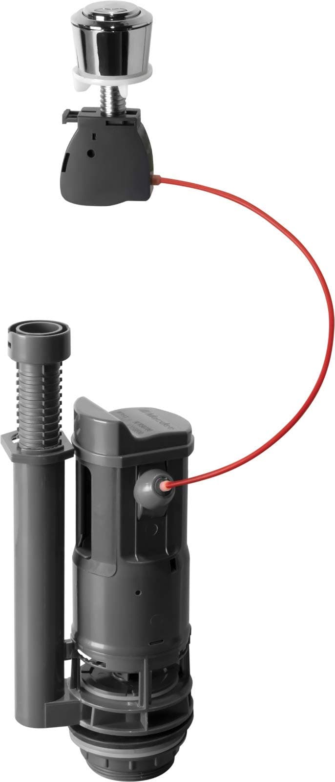 Generic Macdee Dual Flush Outlet Valve, 2" & 1.5" Bases, Adjustable Internal Overflow, WRAS Approved