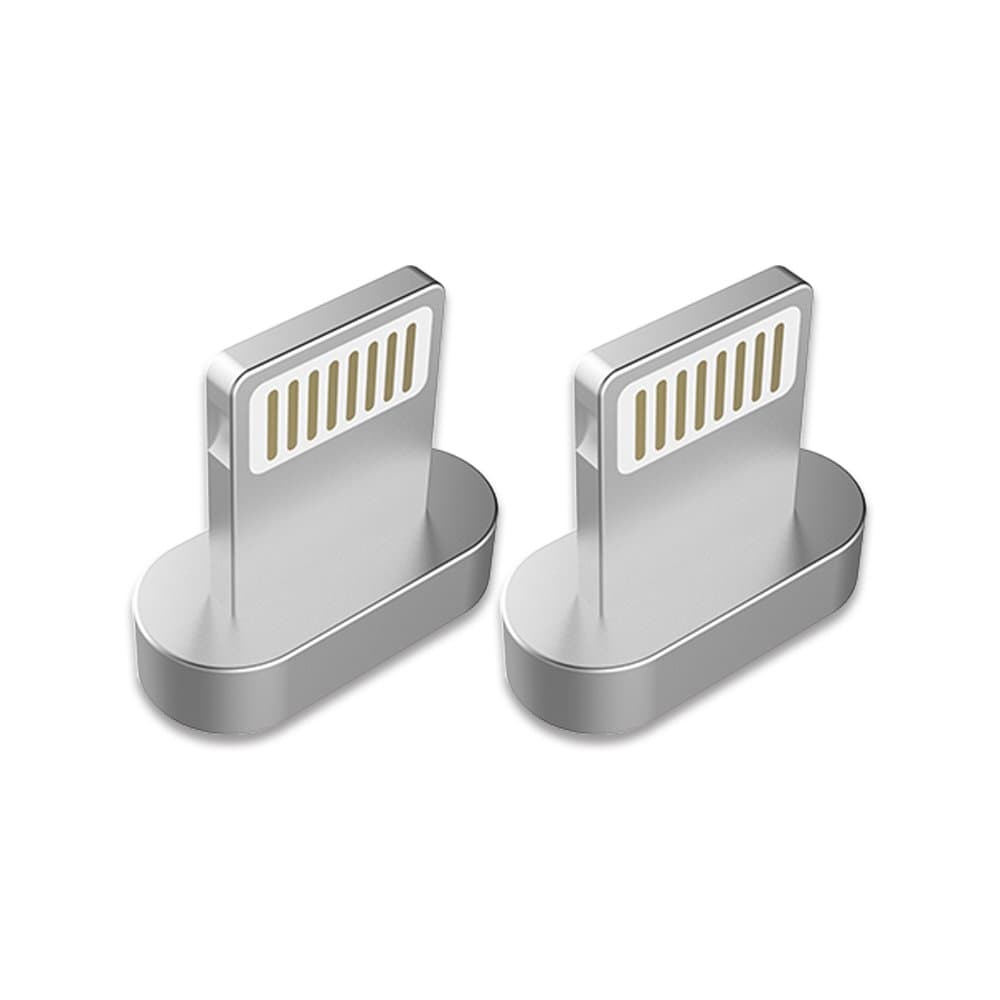 2pcs Lighting Magnetic Head, for iOS System Devices, for USB Metal Magnetic Charging and Data Transmission Cable