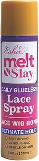 MELT N SLAY Glueless Lace Spray - Ultimate Hold, Sweat & Water Resistant, Long-Lasting Secure Grip for Lace Wigs, Invisible Matte Finish & Edge Protection (220ML)