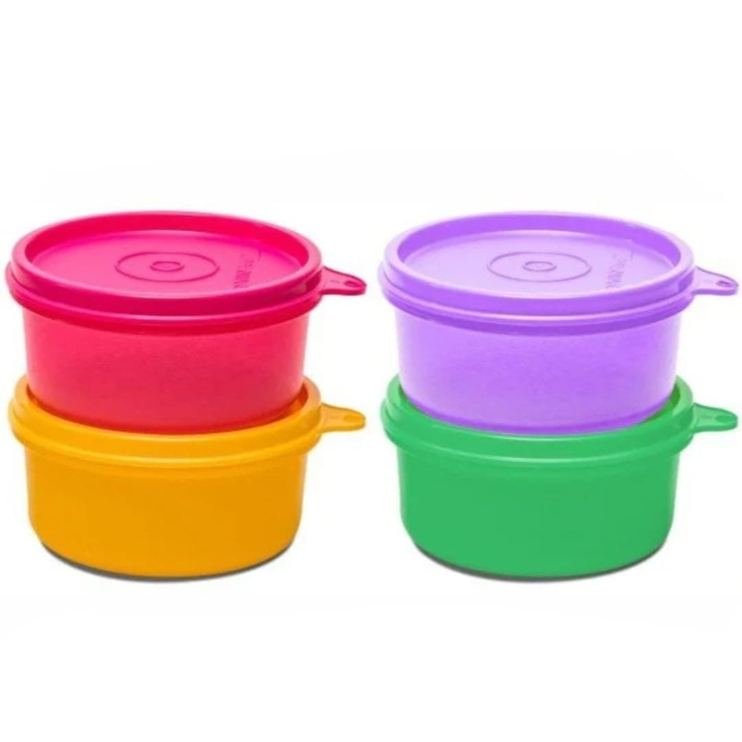 Tropical Plastic Container Set, 230ml, Set of 4, Multicolour