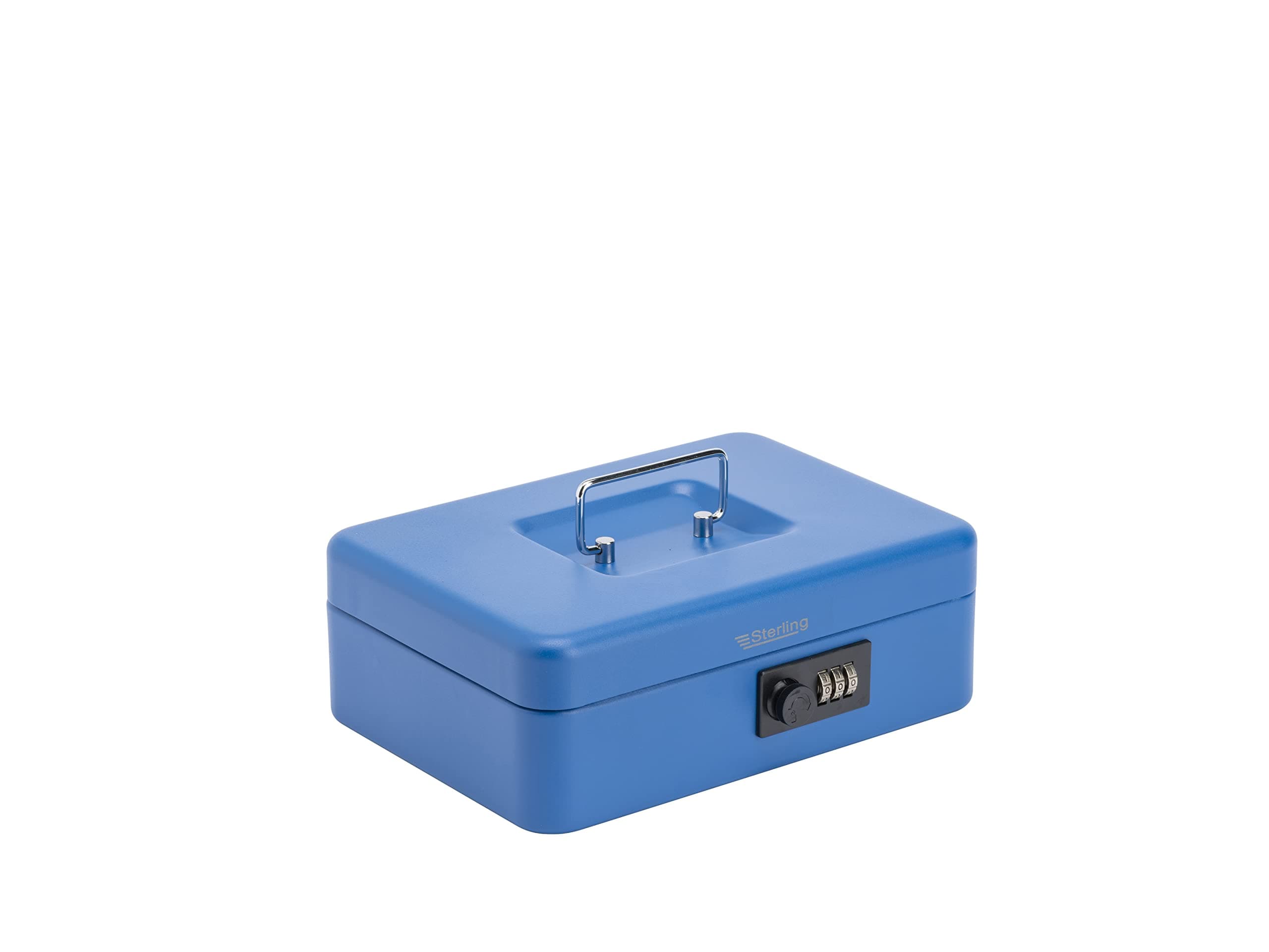 Sterling CB03CBL 10" Combination Lock Cash Box, Blue