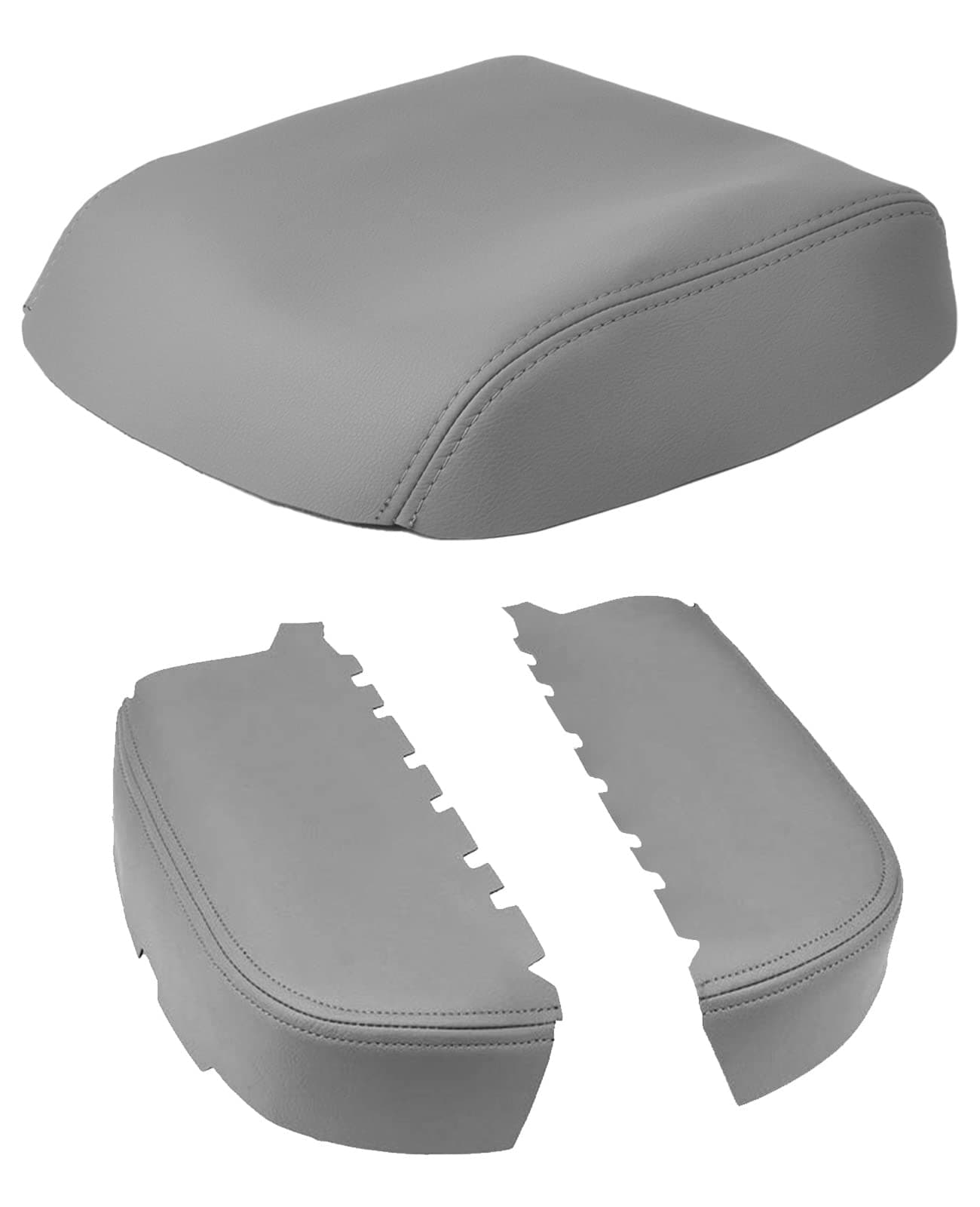 ISSYAUTO Center Console Cover and Front Door Panel Armrest Cover Kit Compatible with 2009-2015 Pilot, Gray Armrest Replacement. Must-Have Christmas Thanksgiving Gifts for Men Women.