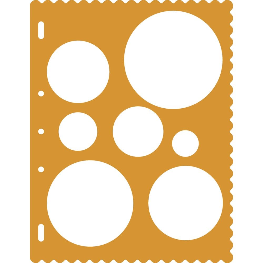 Fiskars Shape TemPlate Circles, Template for creating Circles, 1003823