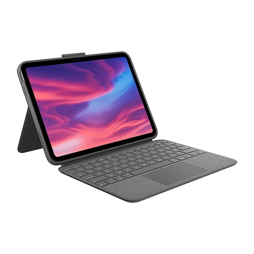 Logitech Combo Touch Detachable Keyboard Case for iPad (10th gen) - Oxford Grey