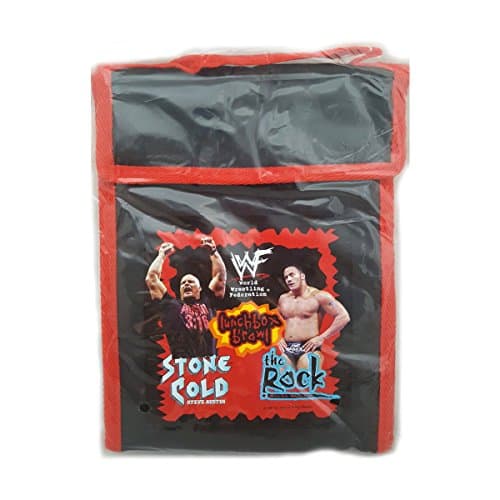 WWF Attitude Lunch Bag Lunchbox Brawl Stone Cold vs The Rock 1999 Titan Sports