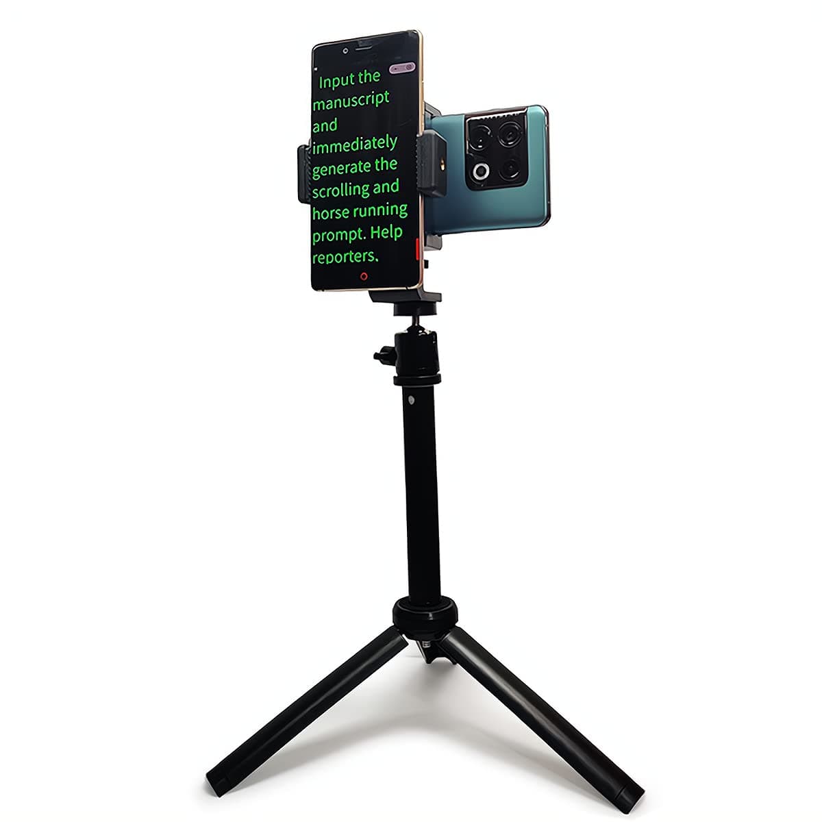 Teleprompter iPhone & Android, Double Phone Holder for Video Recording, Neewer Teleprompter Kit, The Collapsing Design Allows for Easy Storage and Transport 20" Desk Version Strengthened