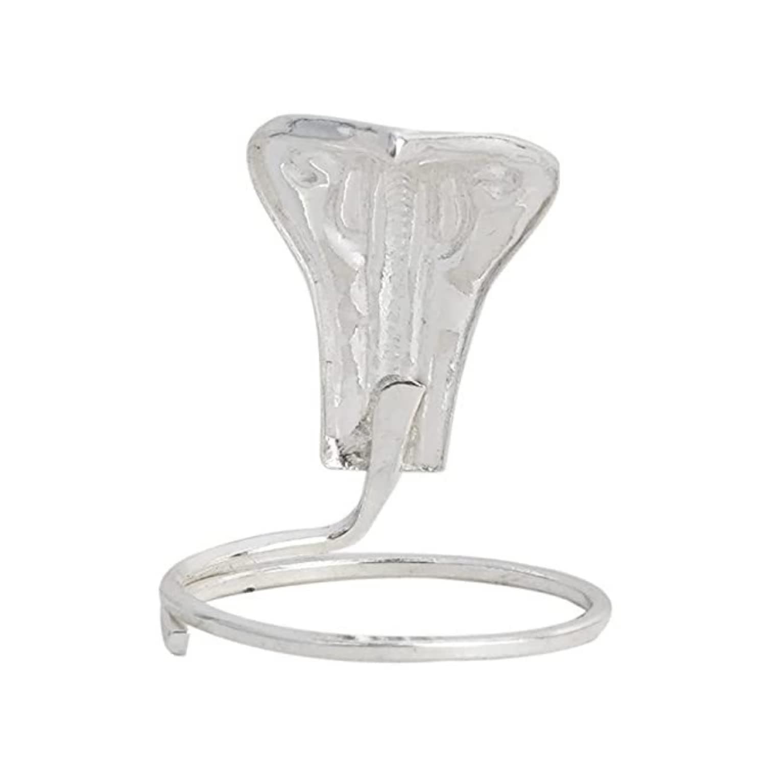 DHRUVS COLLECTION 925 Pure Silver BIS Hallmarked Nag Devta Snake Idol for Shivling Pooja, Kaal Sarp Dosh Nivaran & Temple Donation - Handcrafted Chandi Naag for Home Mandir Decor & Gifting