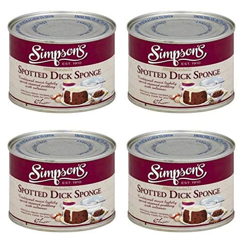 Bundle of 4 items - Spotted Dick Simpson's 290g x 4 Delivers 3-5 days USA Expires June 2020