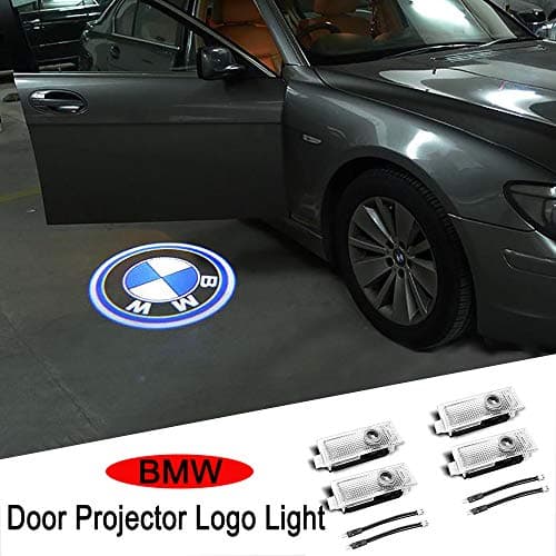 Car Door Light Logo Projector Ghost Shadow Welcome Lights Compatible X1/X3/X4/X5/X6/3/4/5/6/7/Z/GT Series(4-Pack)