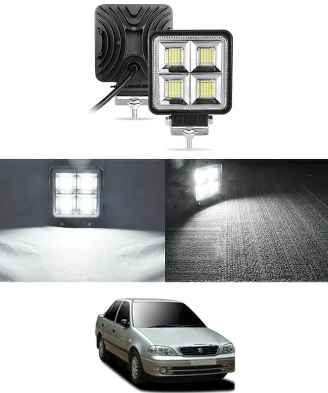 MATIES 4LED White/Waterproof/12V/Super Bright Square Light For Esteem-2004