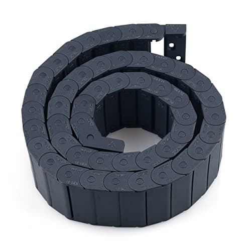 Cable Drag Chain 15x50mm Open On Both Side Flexible Towline Cable Wire Carrier 1M/39.37 inch Cable Roller Twist Chain for Electrical Machines