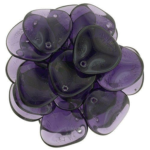Tanzanite Rose Petals -14x13mm