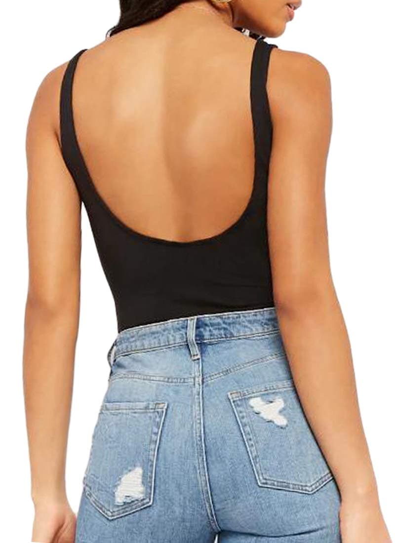 Women Bodysuit (Black, X-Large)