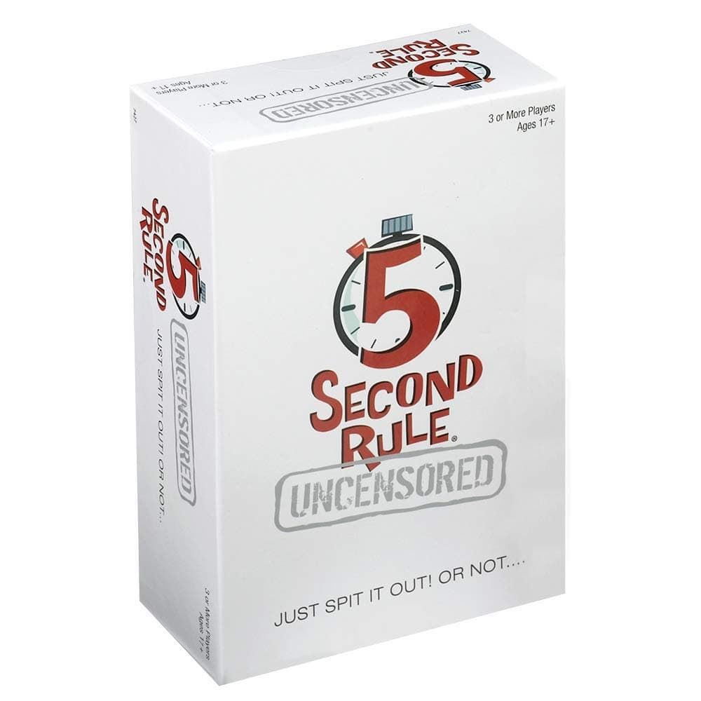 Playmonster 5 Second Rule Uncensored - Just Spit It Out... Or Not - Quick Thinking Party Game - Adult Humor - Ages 17+