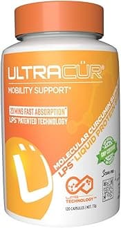UltraCur - Turmeric Curcumin - Fast Acting Highly Bioavailable Curcumin -120 Vegetarian Capsules