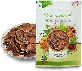 IndianJadiBooti Sugar Badam Kadwa - Kadua Badam - Sky Fruit - Almond, 250 Grams