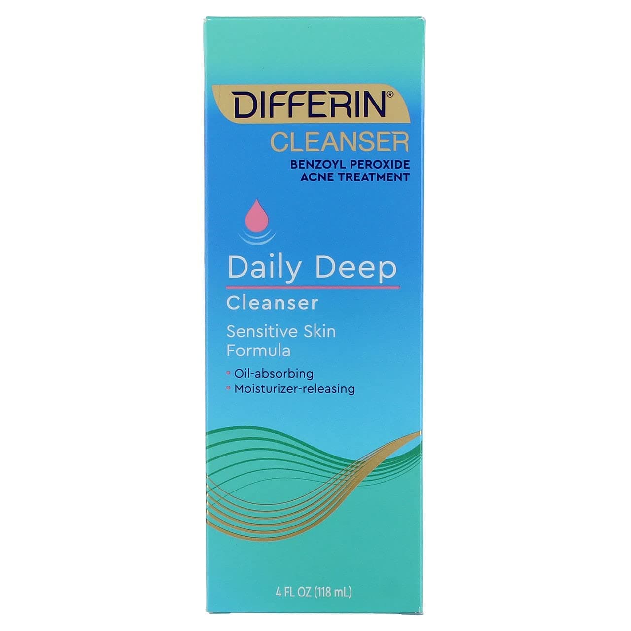 Differin Daily Deep Cleanser Sensitive Skin Formula, 4 Ounce