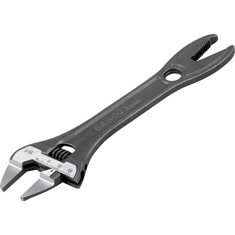 Bahco BAH31T Low Profile Jaw Adjustable Spanner with Serrated Pipe Jaw