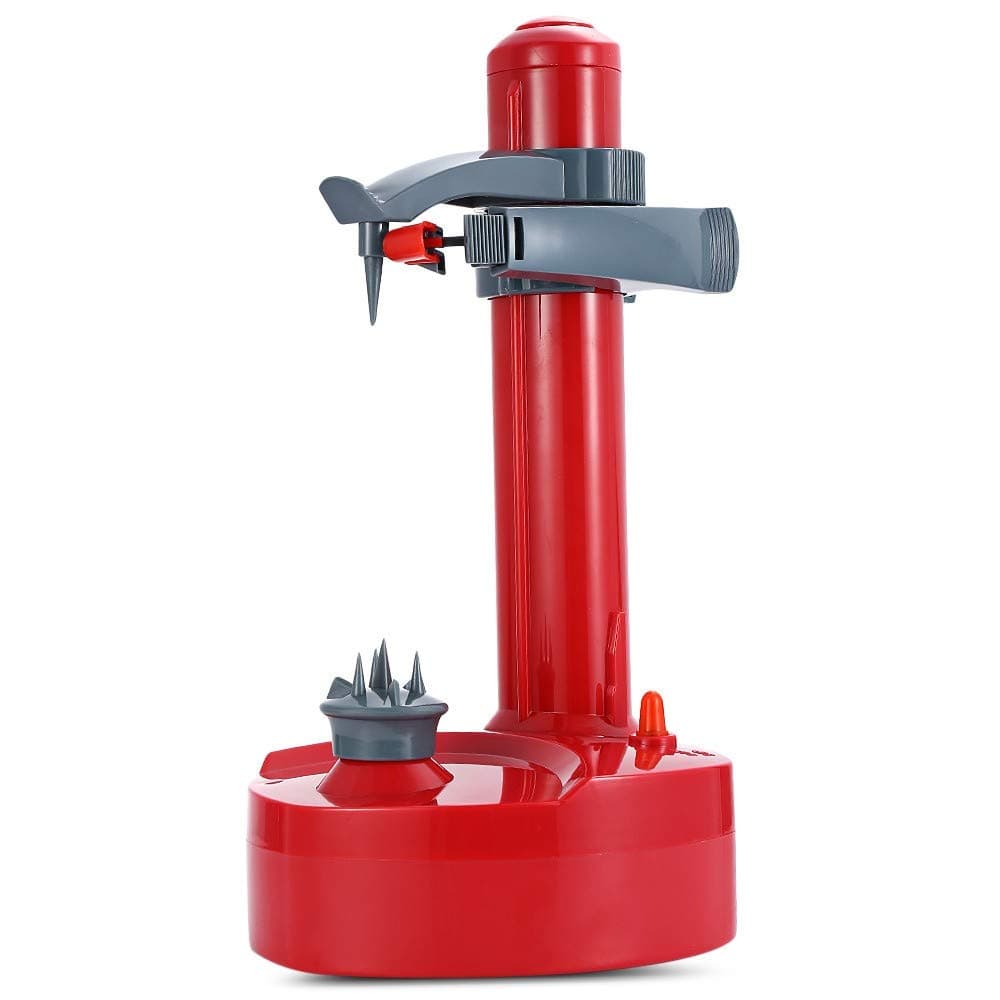 ZHYP Electric Peeler For Potato Vegetable Fruit Kitchen Tool With Two Spare Blades Tools,Red