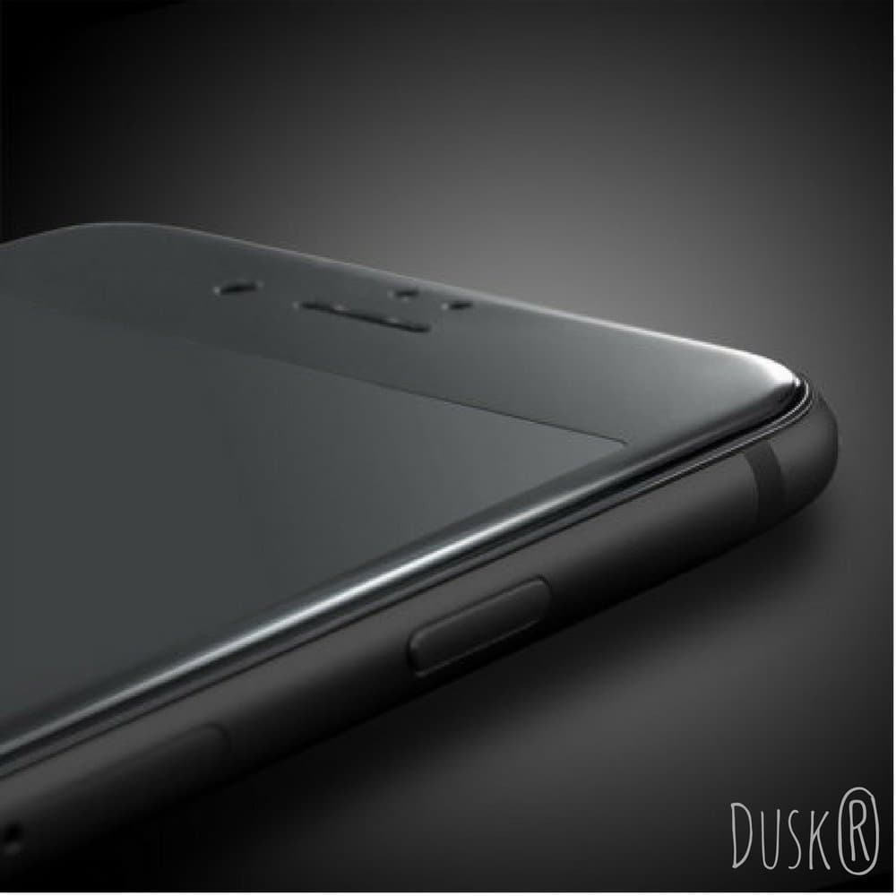 Dusk Iphone 7/8 Tempered Glass Full Coverage Screen Protector for Apple iPhone 7 And 8 3D Curved Carbon Fibre For Maximum Protection 9H Hardness iPhone 7 And 8 (Black)