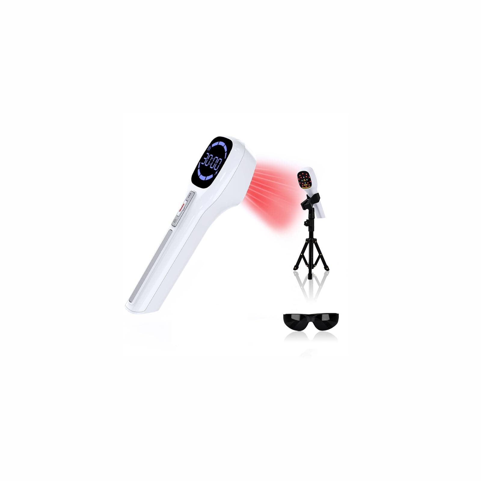 Cold Laser Therapy Device for Human & Pet with Stand & LED Display(4 x 808 nm +14 x 650 nm), Handheld Red Light Therapy Devices, Red Light Therapy Wand for Joint Muscle Pain Relief