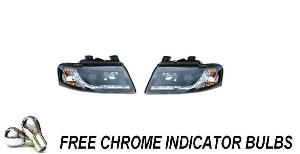Junyan 151494056561 Soft Top Black LED Drl Devil Eye Headlights E Marked