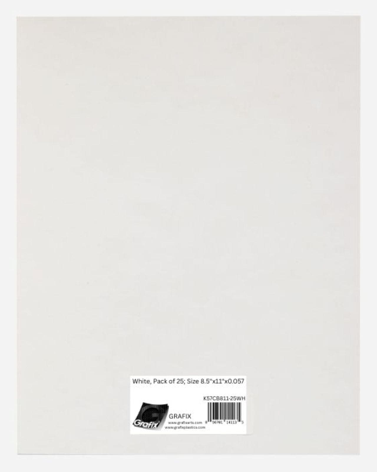 Medium Weight Chipboard – 8.5"x11", White Acid-Free 0.057” Sheets, Create Three-Dimensional Embellishments for Cards, Papercrafts, Mixed Media, Home Décor, and More, Pack of 25