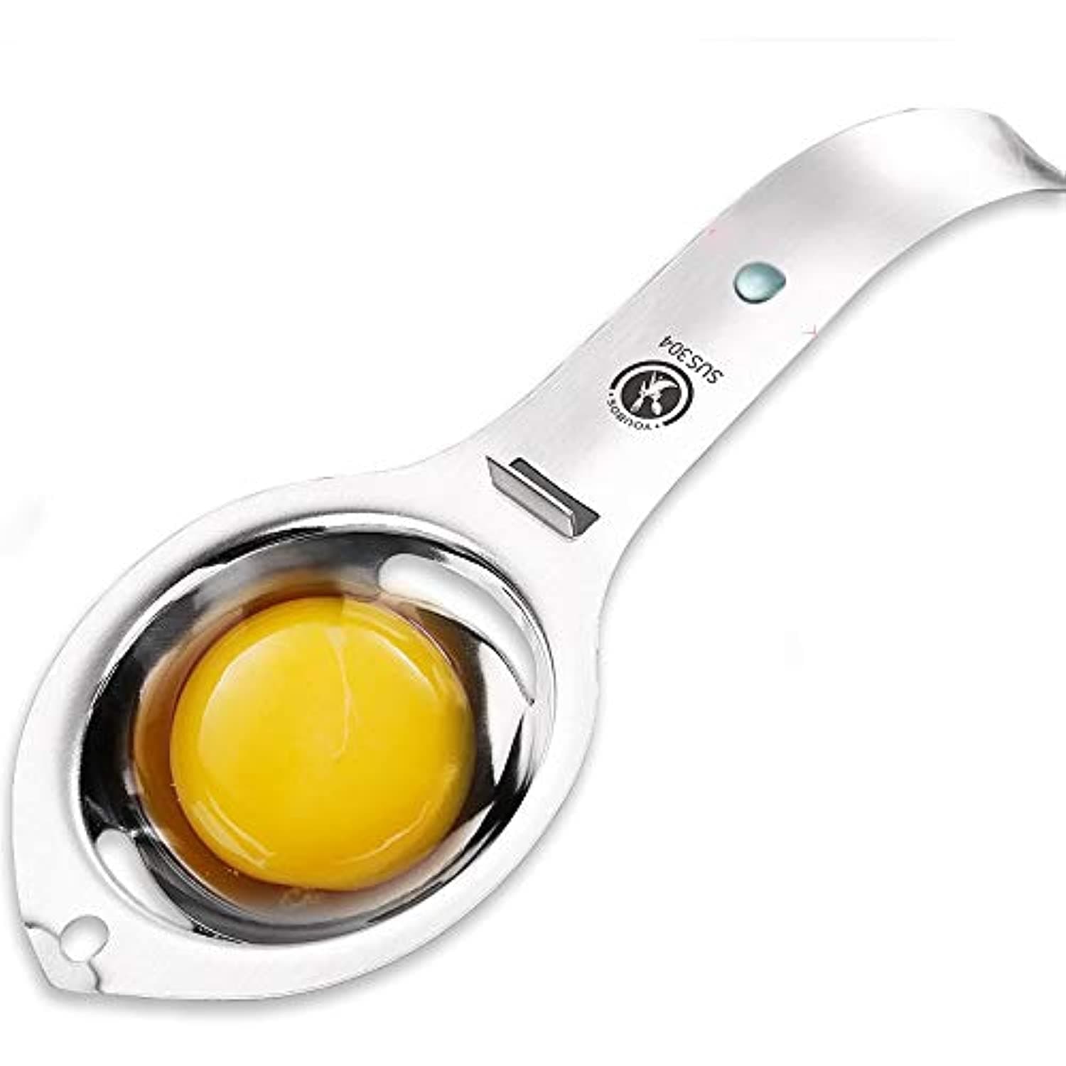U-HOOME Egg Separator Egg Stainless Steel Yolk Egg White Filter Food Grade Stainless Steel Egg Screen Kitchen Gadget Cooking/Baker Tool