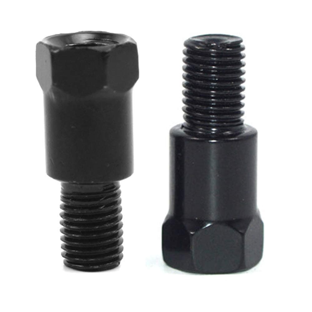 SEMIMO Motorcycle Mirror Mount Adapter Height adjustment Screw Rearview Mirrors Thread diameter Converter 10mm RH to 10mm RH(2Pcs)