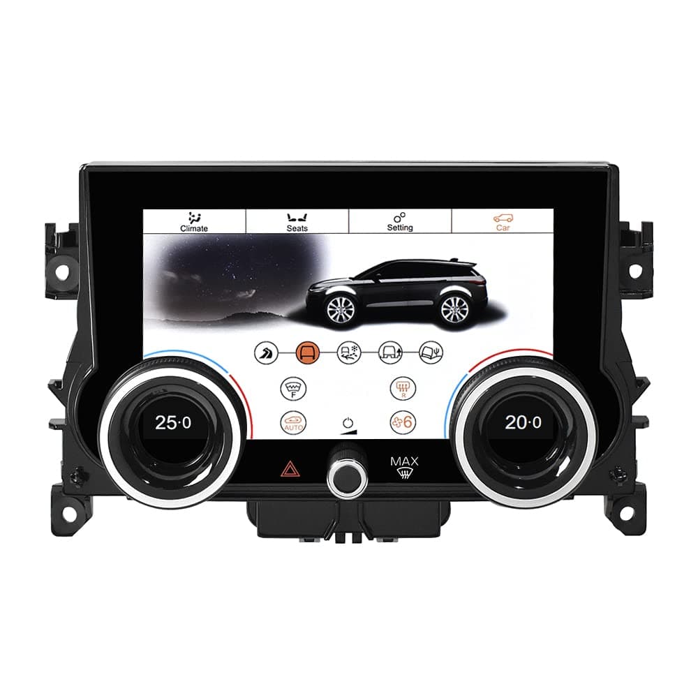 aoonav 7 Inch LCD Climate AC Panel for Land Rover Range Rover Evoque L538 L551 2011-2018 Air Condition Board Temperature Seat Heater Control Touch Screen Plug and Play, Black