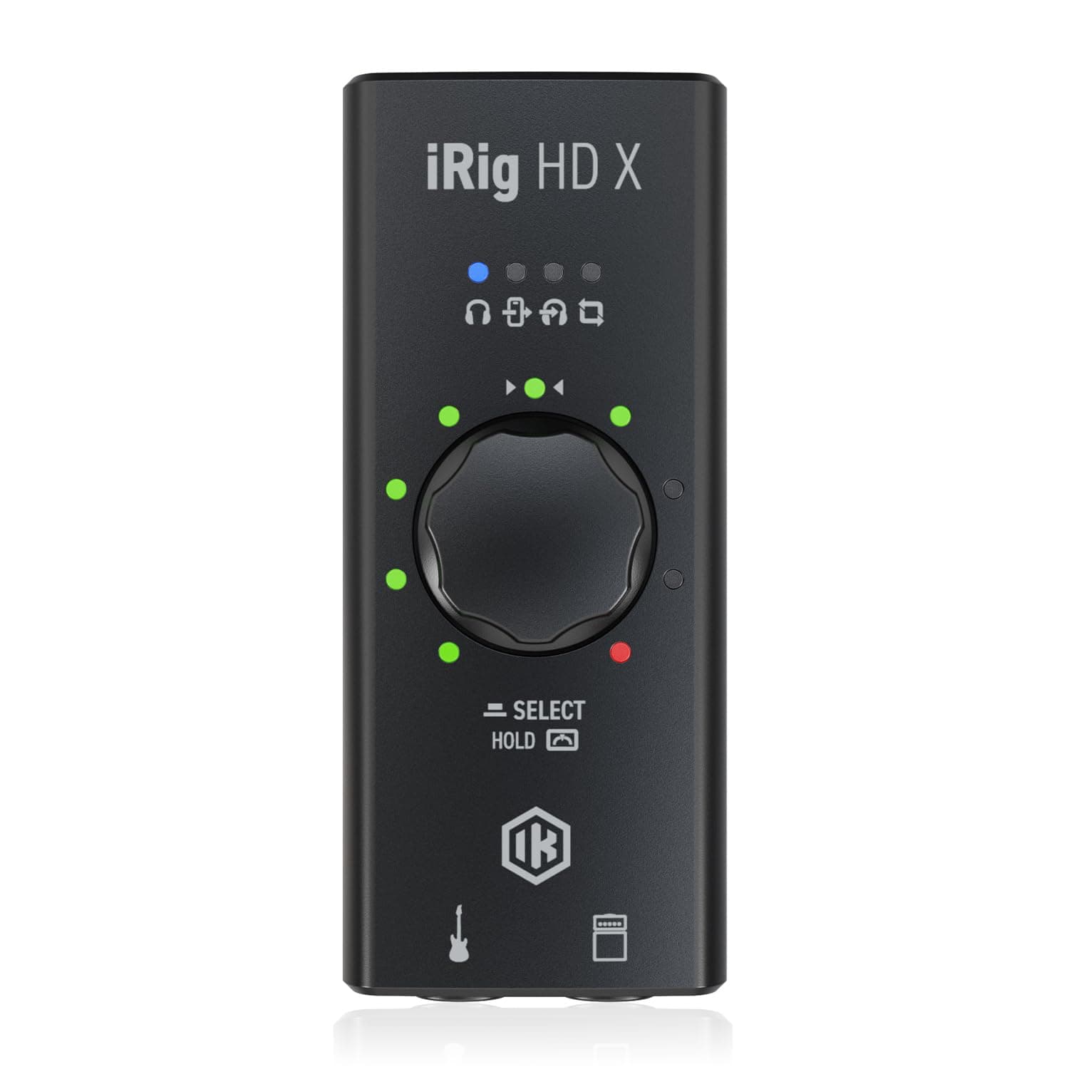 iRig HD X Guitar Audio Interface - 96 kHz Music Recording, 24-bit, For iPhone, iPad, Mac, iOS, And PC With Lightning Cable, USB-C, Guitar Accessories, Recording Studio Equipment