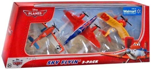 Disney PLANES Exclusive 1:55 Die Cast 3-Pack Sky Flyin' [Racing Dusty Crophopper, Bulldog & Sun Wing]
