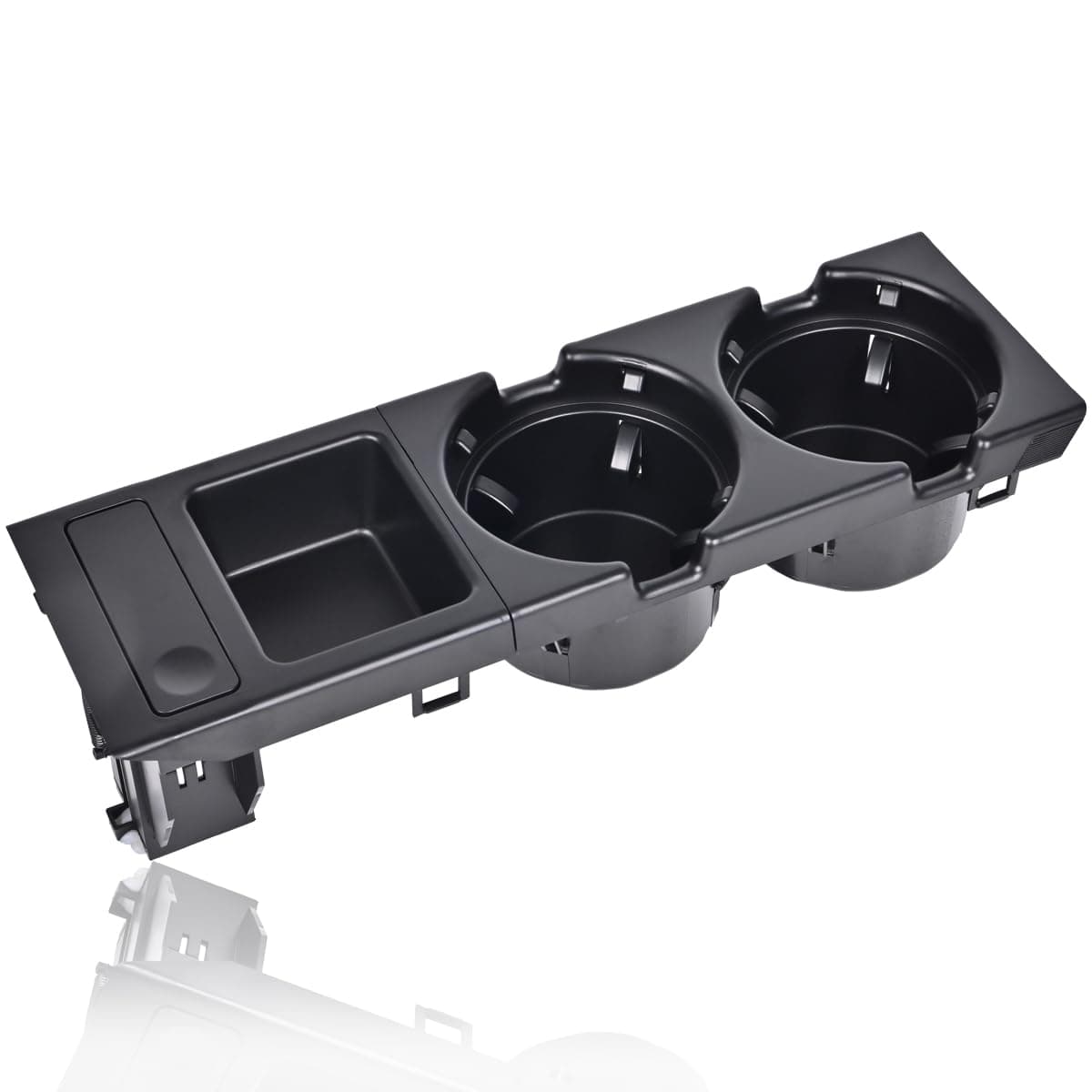 EKLN Black Front Center Console Cup Holder with Coin Holder fit for 1998-2006 BMW E46 3 Series 318i 320i 323i 325i 328i 330i Replacement OE# 51168217953 51169415183 51169415186