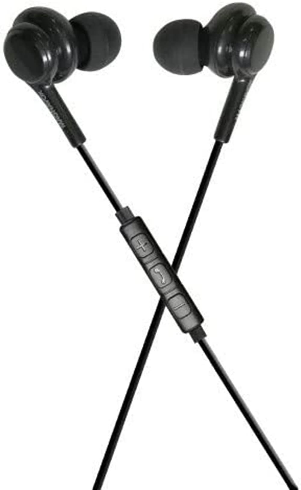 METAL EARBUDS MIC/REMOTE BLACK