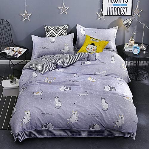 Cat Print Duvet Cover Set