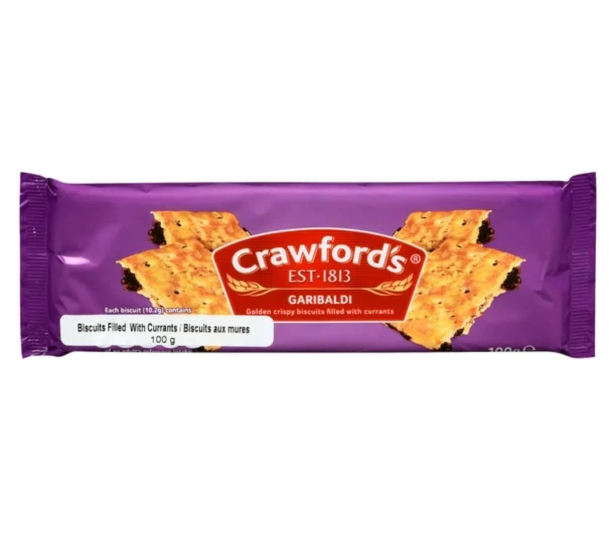 Garibaldi Biscuits 100g (Pack of 3) by Crawfords