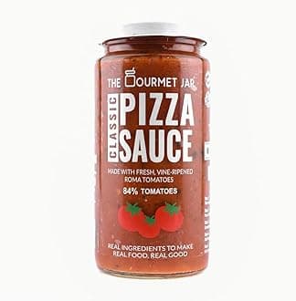 Classic Pizza Sauce 390g| 100% Natural, No Preservatives, No Artificial Colors, No Artificial Flavouring agents| Vegan| Gluten Free| Made with Fresh Vine-Ripened Roma Tomatoes | Spread it on pizza & toasts or use it as a sandwich spread| Pack of 1