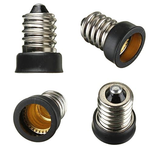 E14 to E12 Base LED Light Bulb Lamp Adapter Holder Socket Converter