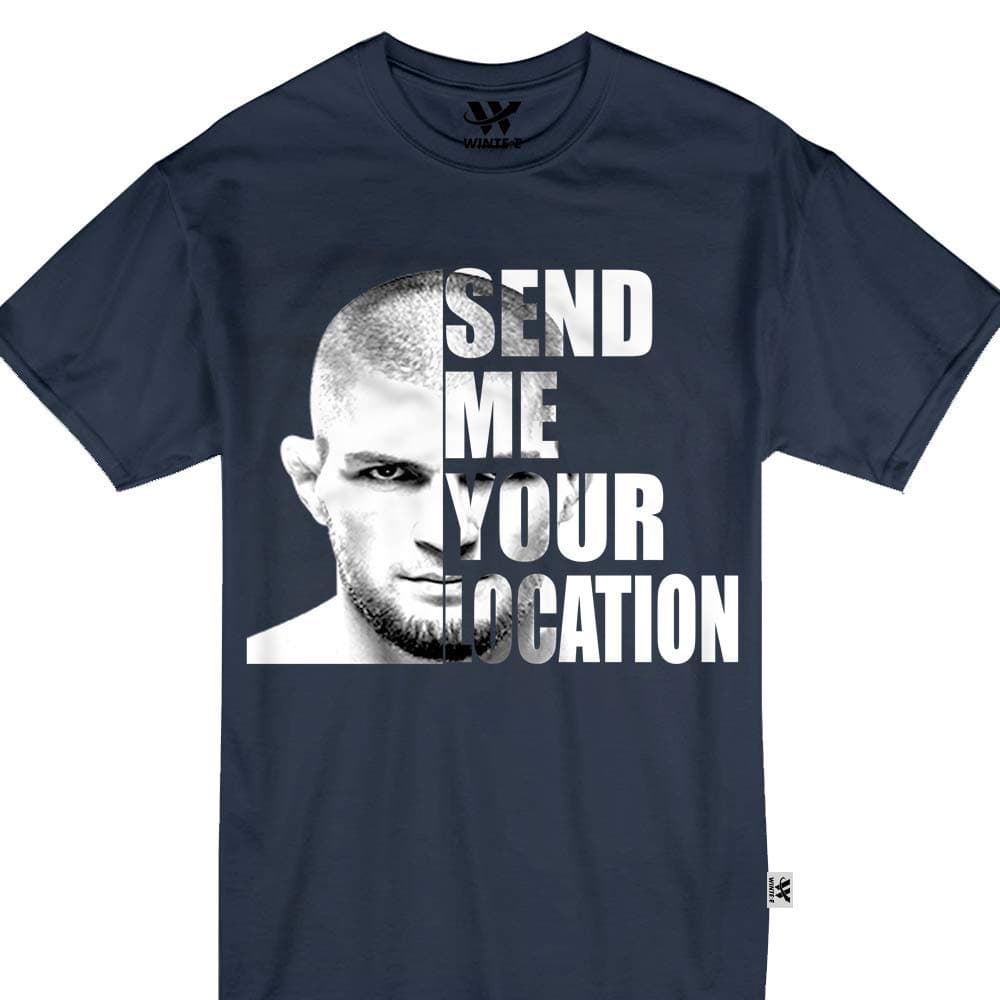 wintertee Send Me Location Khabib Tshirt