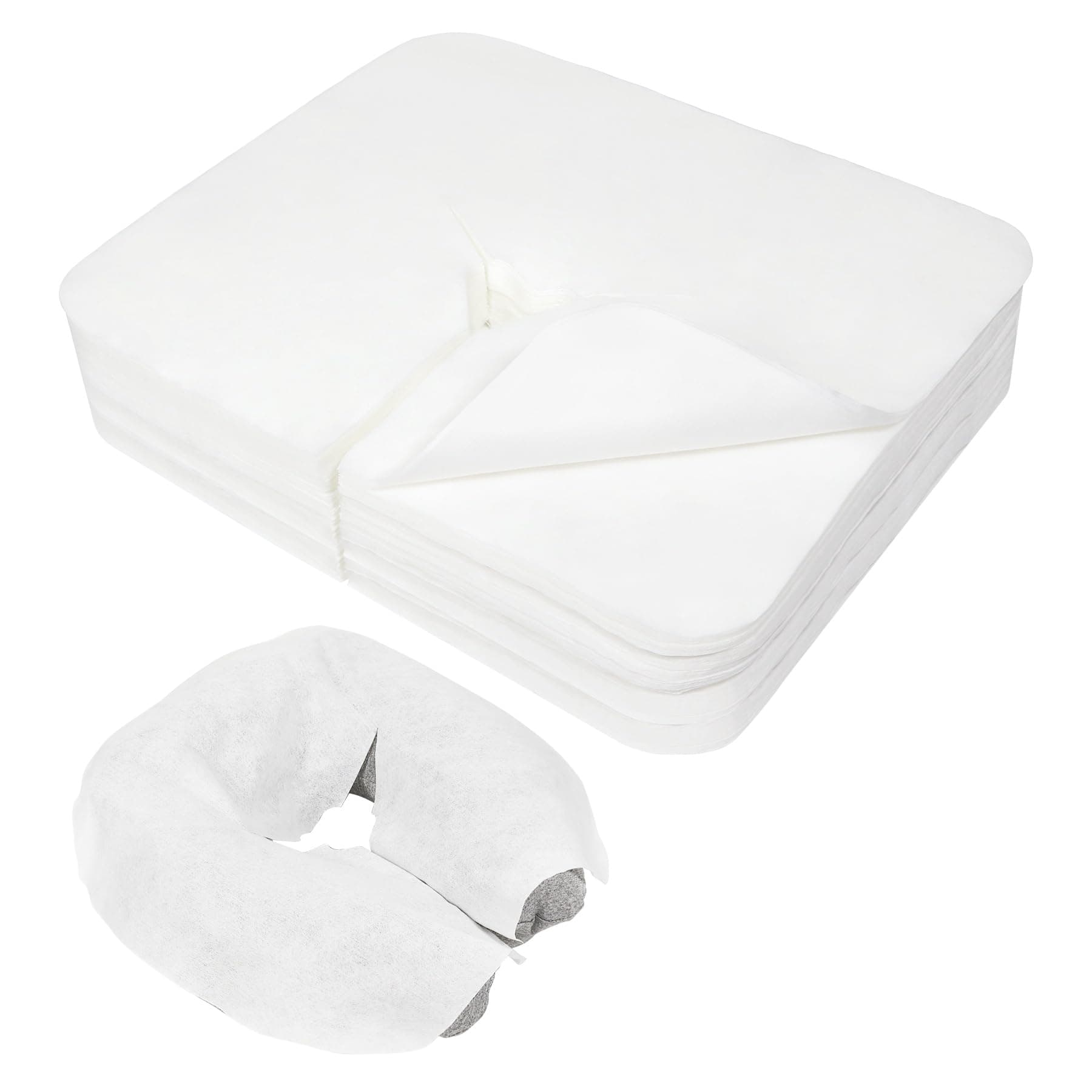 BREENHILL100 Count Disposable Face Rest Covers Ultra Soft Luxurious Non-Sticking Massage Face Covers Face Cradle/Head Cradle Covers/Massage Pillow/Massage Cover