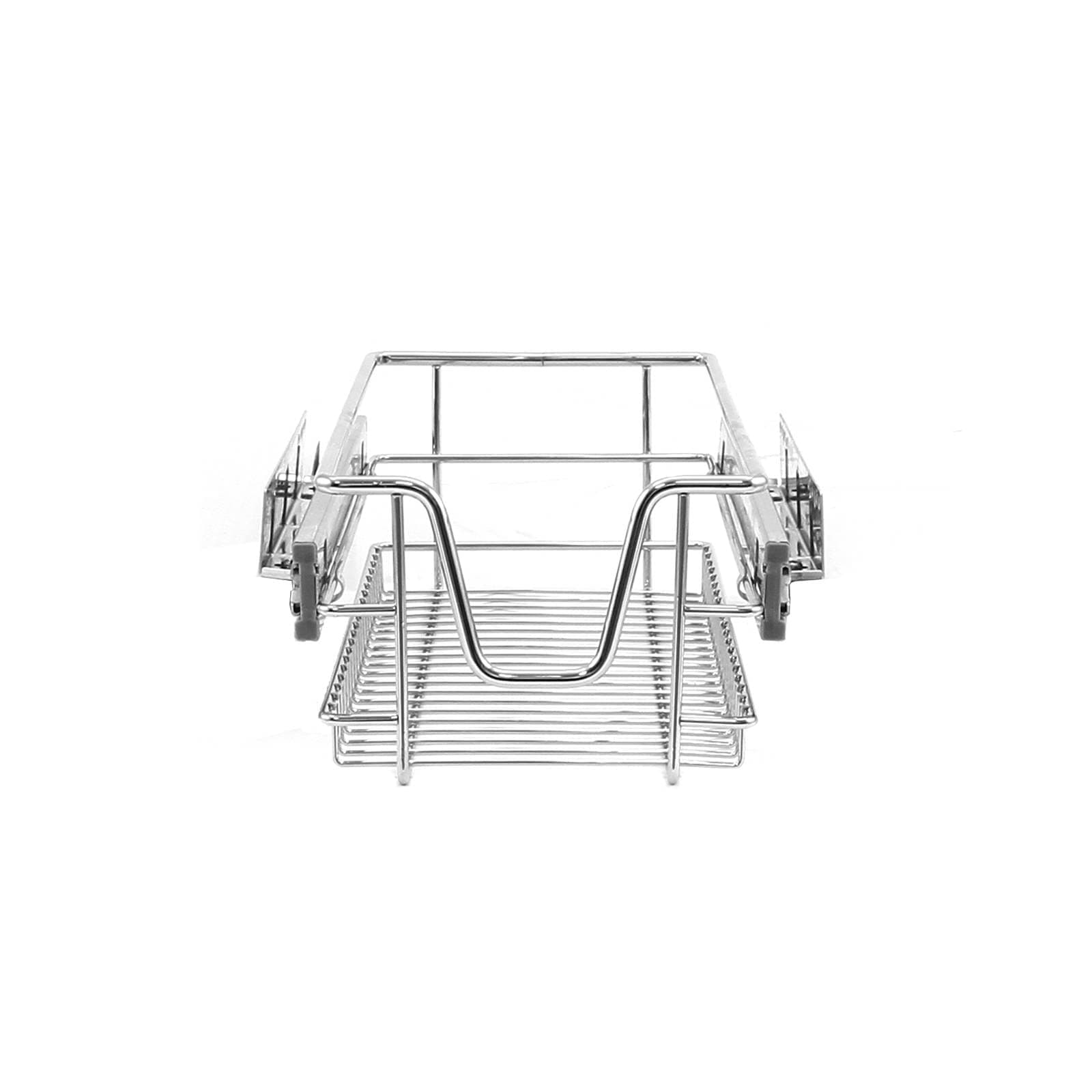 KuKoo 3 x Kitchen Pull Out Soft Close Baskets, 300mm Wide Cabinet, Slide Out Wire Storage Drawers