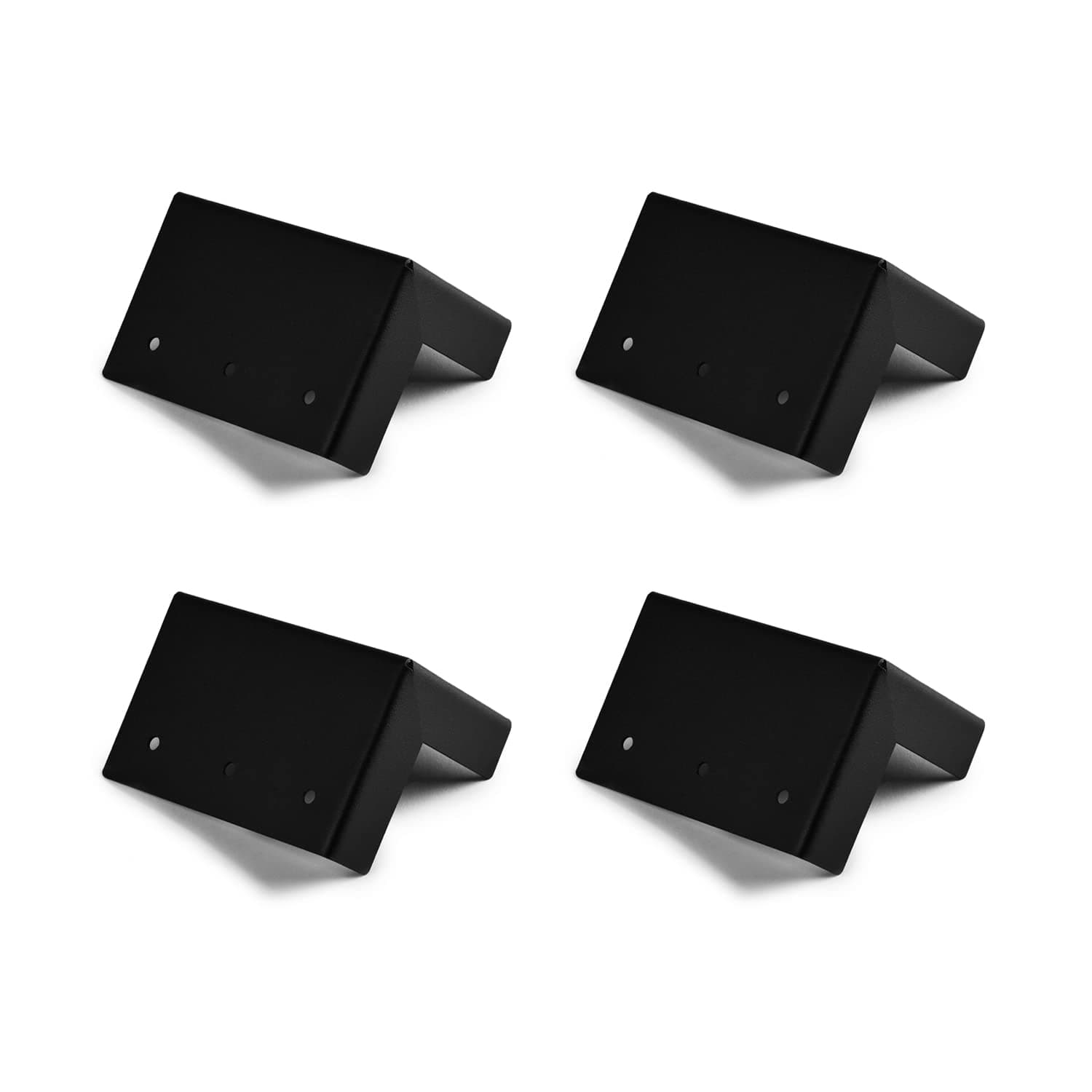 Indoor Outdoors 4 x Large Corner Brackets for Raised Beds, Bedding Vegetable Planet Box Garden - Square or Rectangular Planter or Bed Fixing Bracket - Black