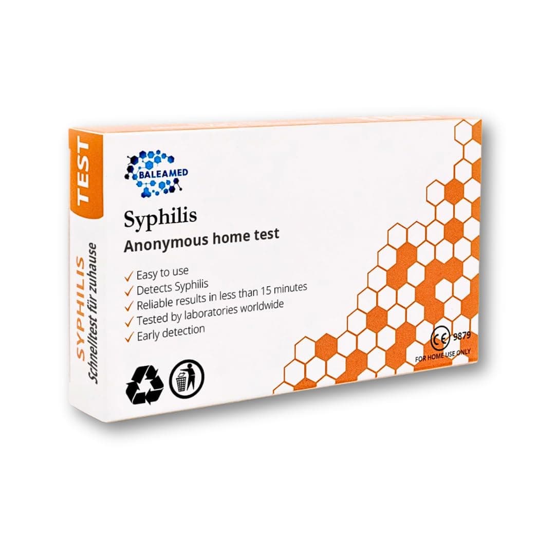 Syphilis Quick Self Test Kit | for Men and Women | Anonymous - Safe - Fast | Easy to use | Awarded with 99% Accuracy