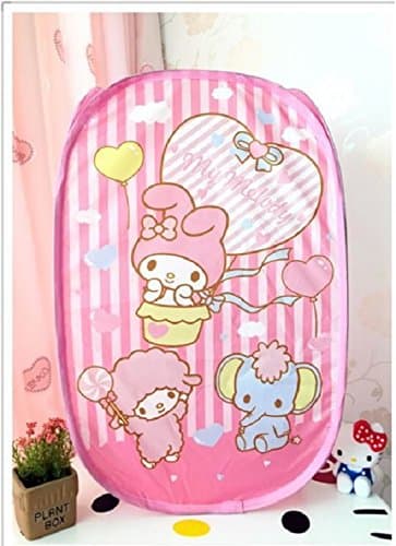 CJB My Melody Foldable Pop Up Hamper Laundry Bag Heart Pink