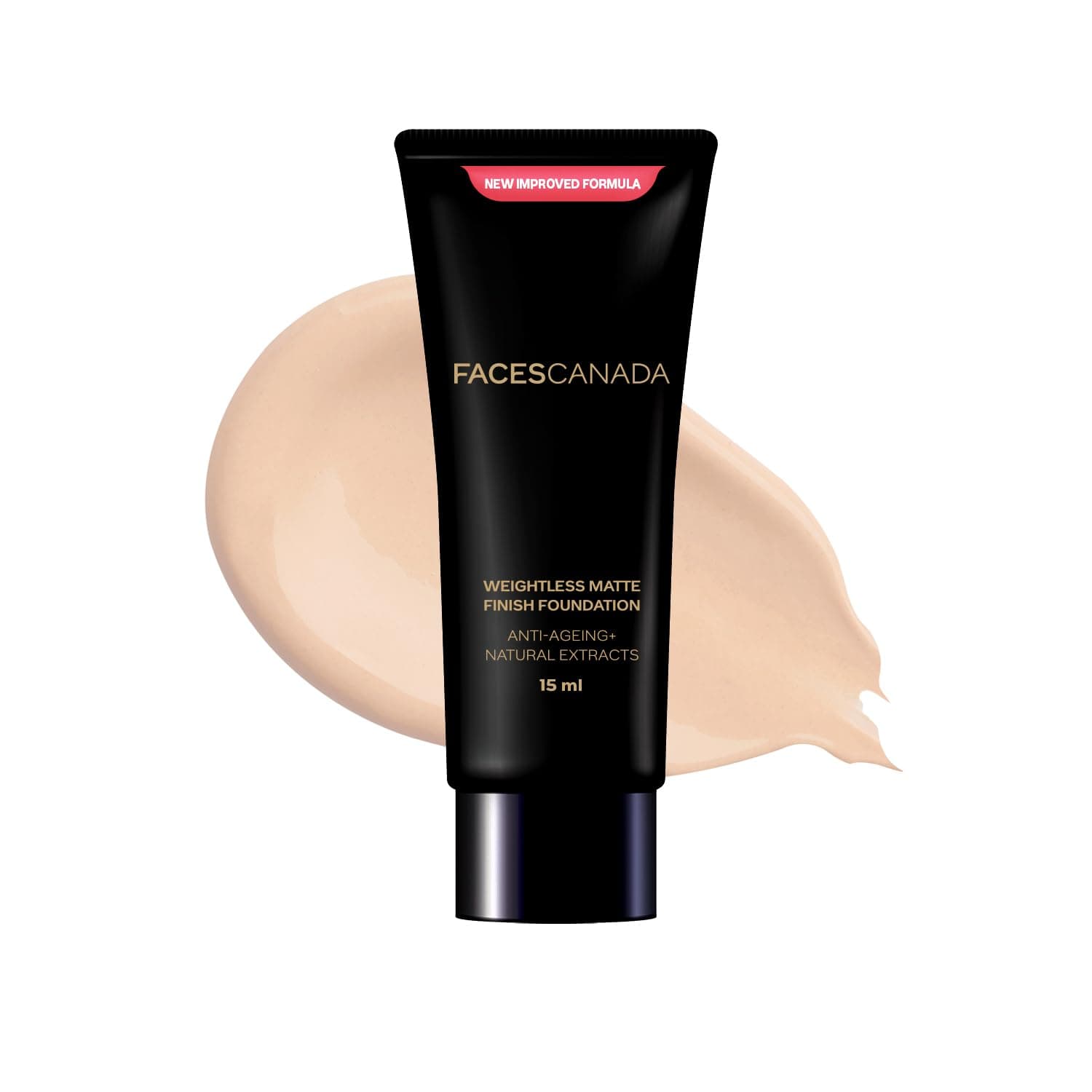 Faces Canada Weightless Matte Finish Foundation, Mini - Beige, 18 ml