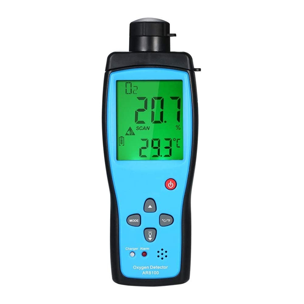 - Handheld Oxygen Gas Meter, Professional O2 Tester with Digital LCD Screen, 0-25% Vol Measurement Range for Industrial & Professional Testing